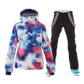 MARKERWAY Women's Waterproof Ski Jackets and Pants Set
